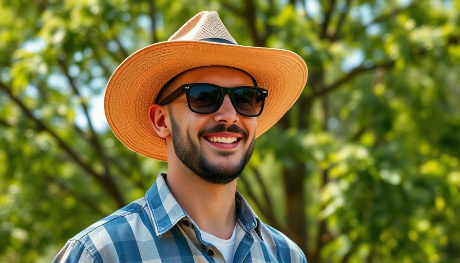 Casual man outdoors, discussing growing vegetables vs buying.