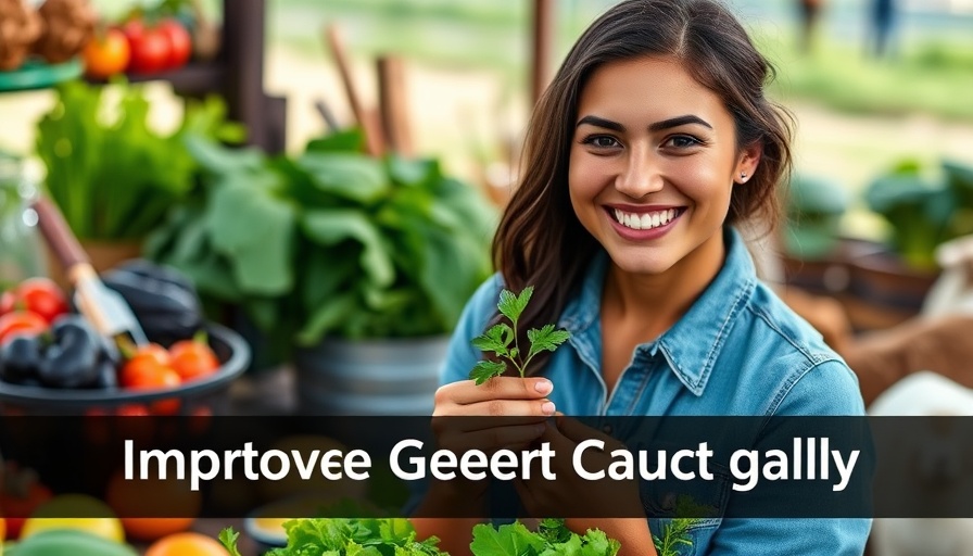 Improve Boer goat meat quality: woman with plant and vegetables.