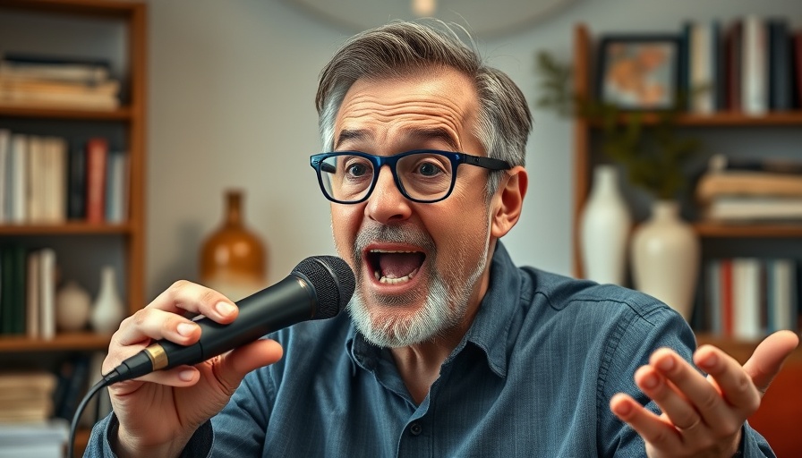 Middle-aged man speaking on the hidden truth about weight loss in a studio.