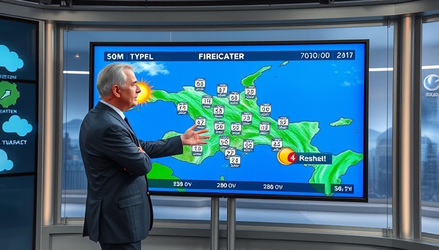 Dayton Ohio News weather forecast presentation in a studio.