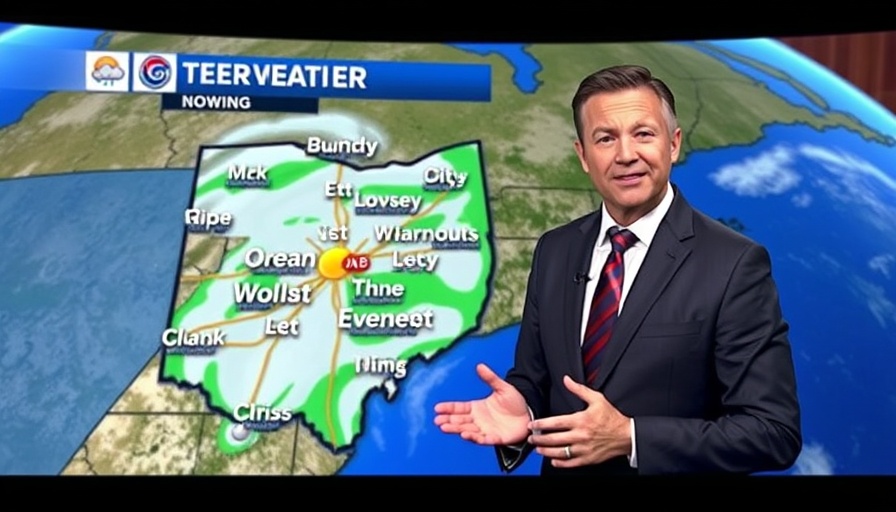 Local Ohio news weather forecast with meteorologist on TV