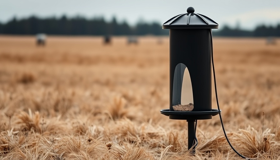 Mississippi baiting hoax photo of a wildlife feeder in an open field.