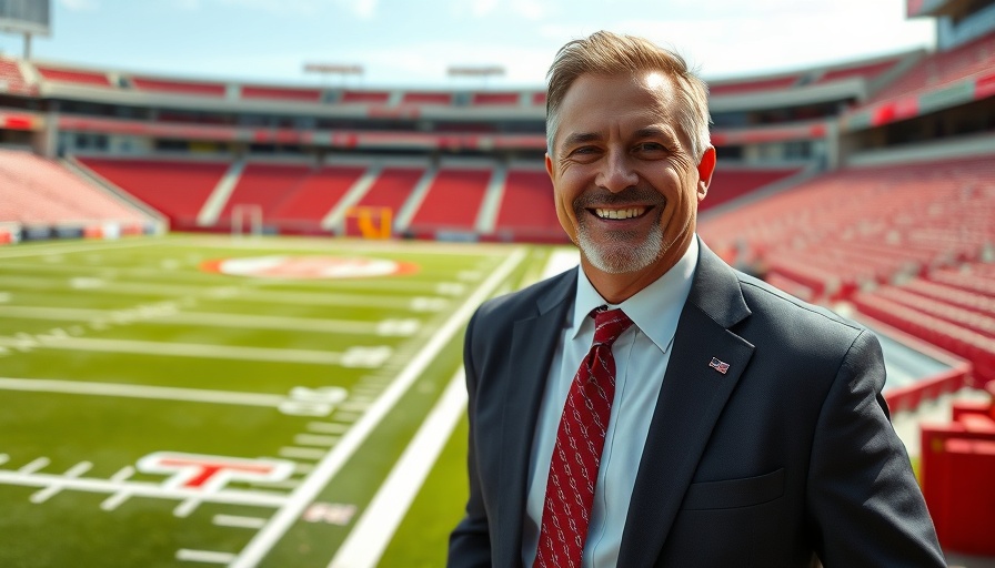 Ohio State student experience on football field smiling warmly.