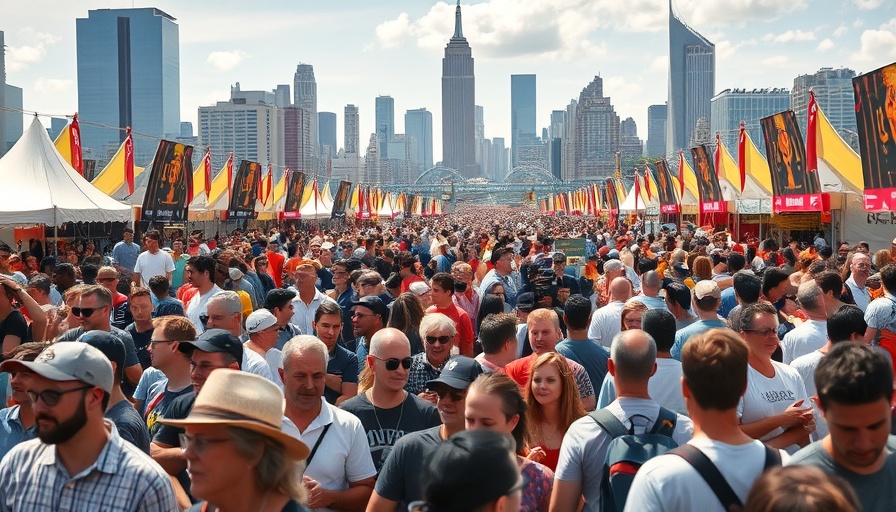 Vibrant festival crowd during September events in the United States.