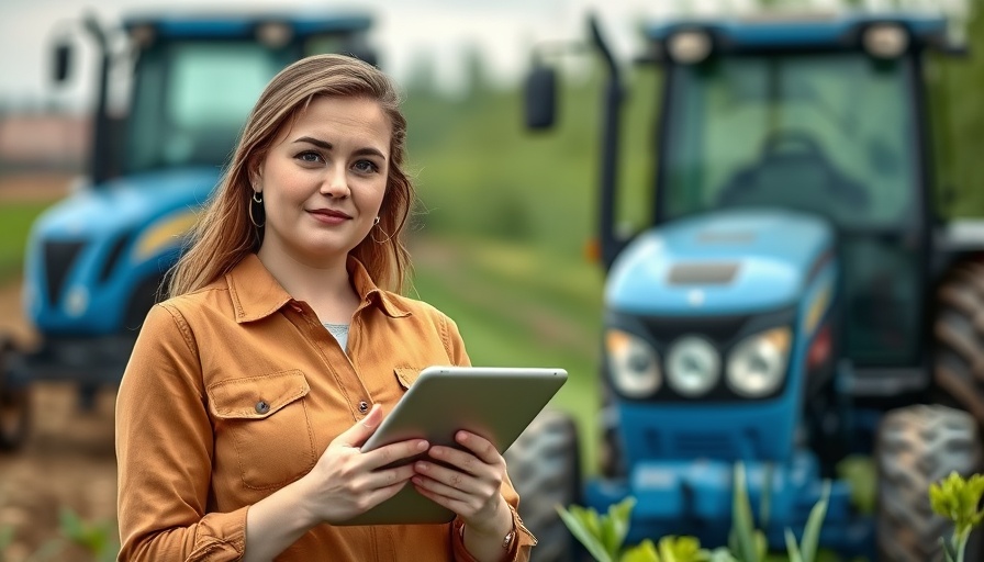 Starter cultures in sourdough educational scene with woman and tractor.
