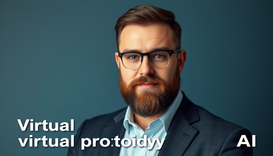 Quote on AI and virtual prototyping with a professional man
