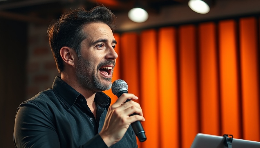Content marketing expert discussing strategies in a studio setting.