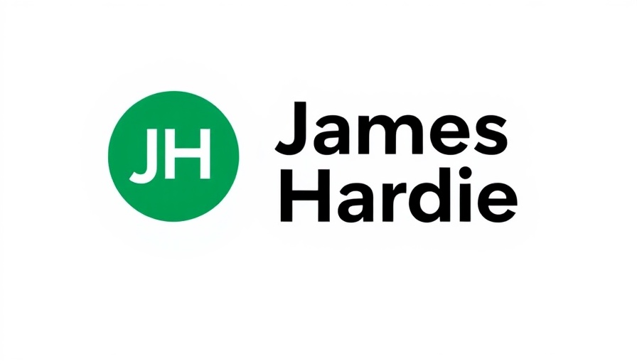 James Hardie logo design for sustainability report.