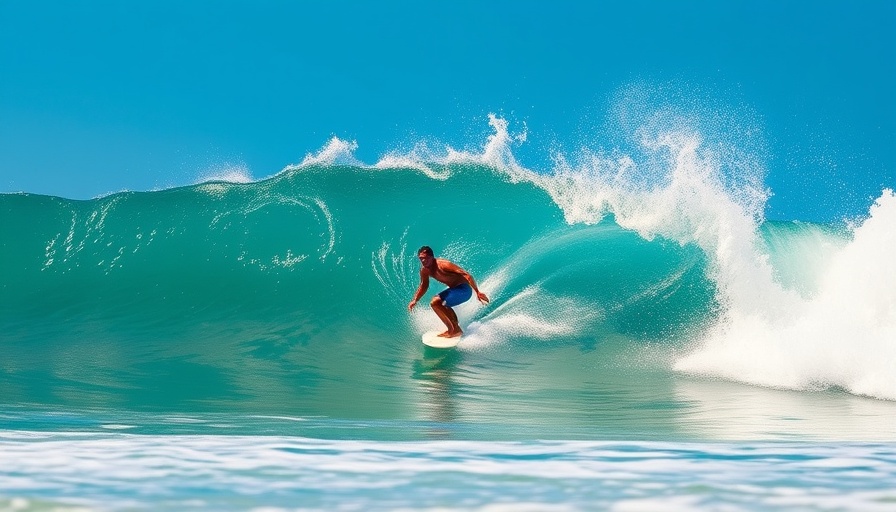 Surfer catching a wave in El Salvador, showcasing surfing opportunities.