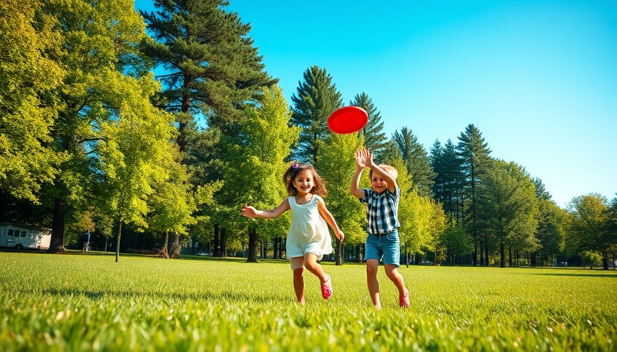 Family enjoying outdoor activities by playing frisbee in a park.