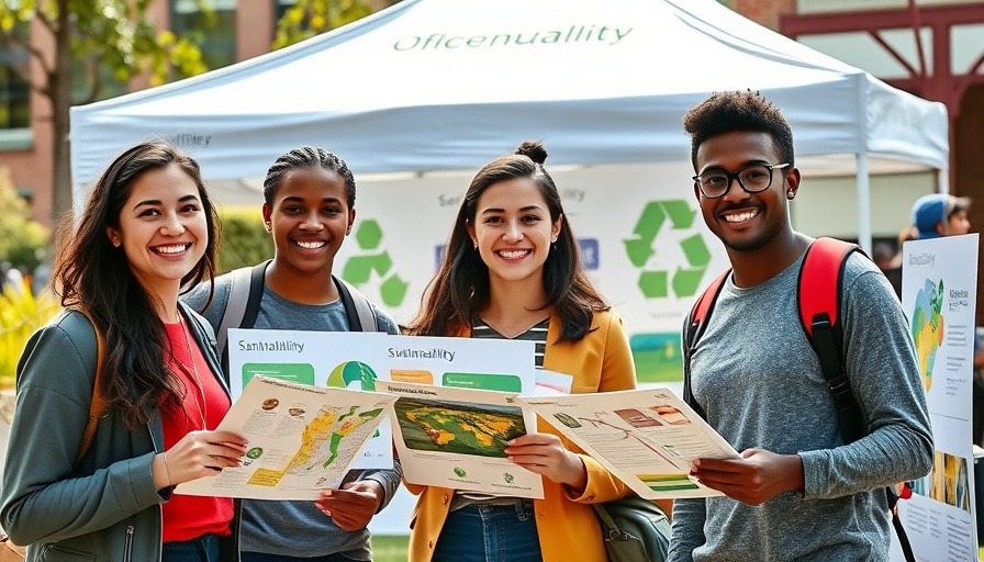 UCR sustainability ratings event with students engaging in activities.