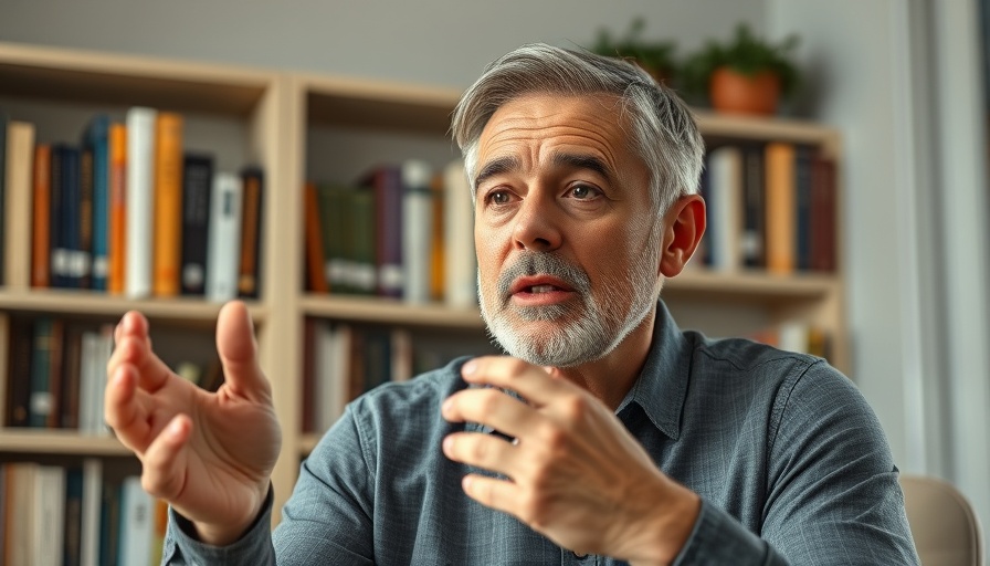 Middle-aged man discussing Healthy Food Choices for Cancer Prevention