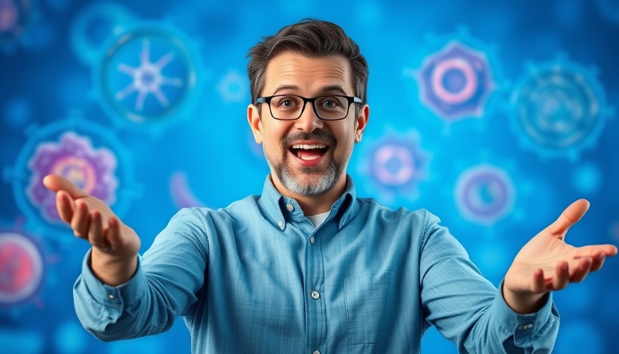 Healthy food can regrow stem cells concept with expert explaining.