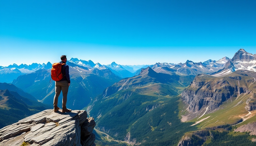 Backpacking adventure in Glacier National Park with stunning mountain views.
