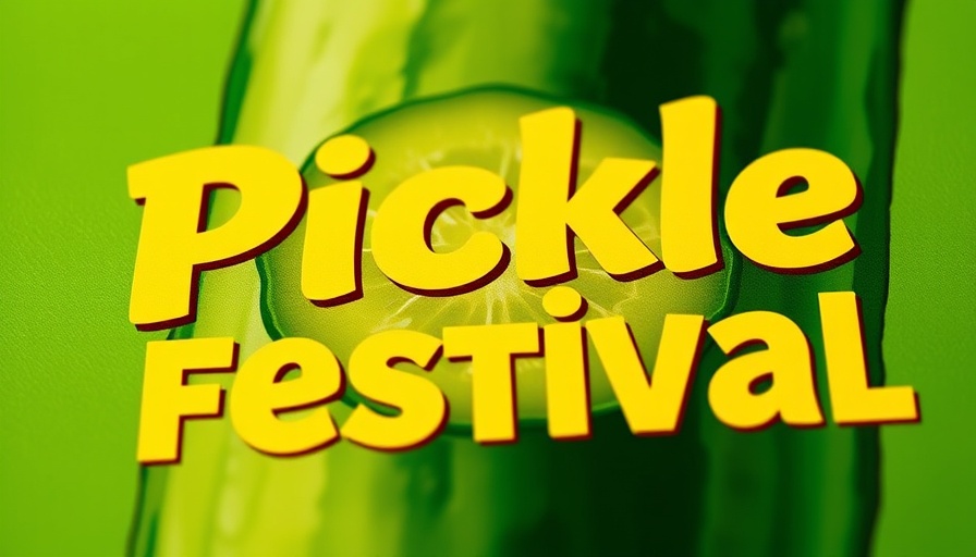 Pickle Fest 2025 Dayton Ohio Events poster, green and yellow design.