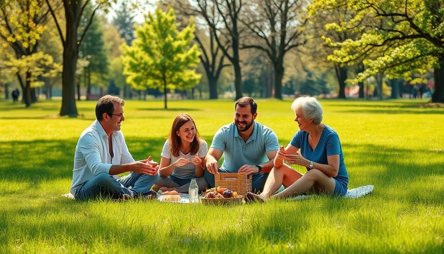 Family friendly outdoor activities picnic in park.