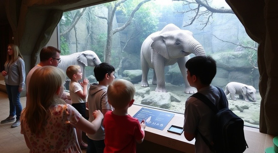 Families and students explore species survival at the Zoo's interactive exhibits.