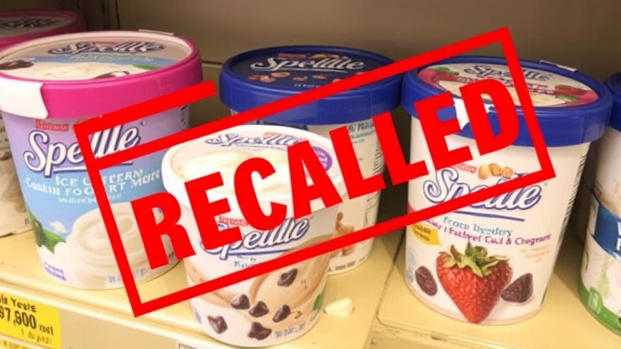 17,800 cartons of ice cream recalled due to safety concerns, realistic recall photo.