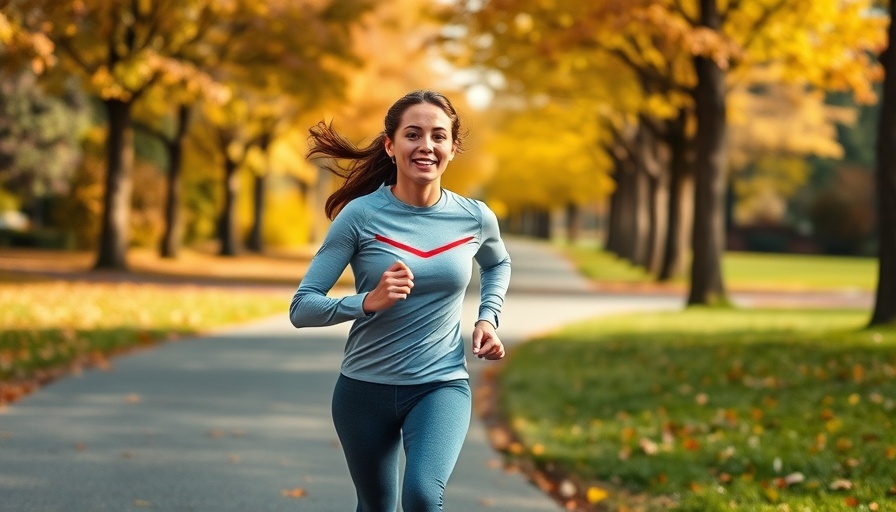 Young woman forming a lasting health habit by jogging in a park.