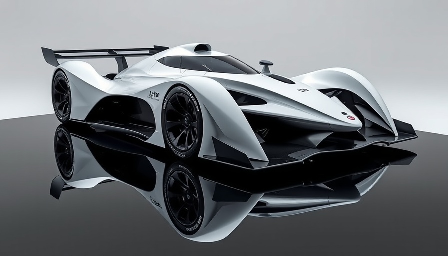 Sleek futuristic race car showcasing transformation on RACER Network MAVTV.