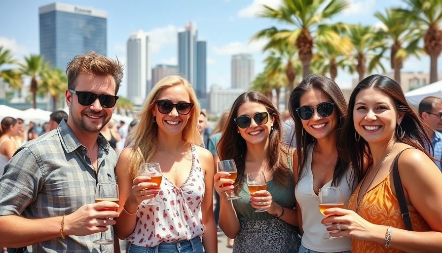 Friends at Tampa Bay Wine & Food Festival 2025 enjoying daytime event.