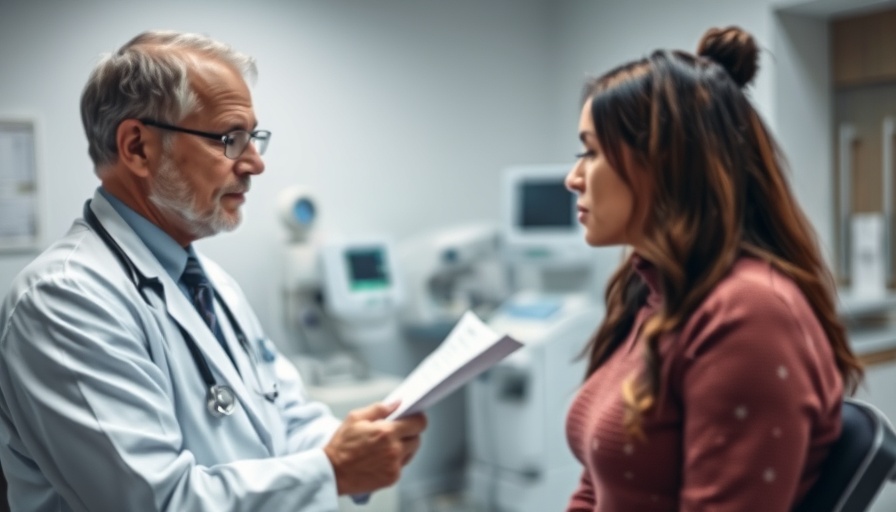 Doctor and patient discussing results in a medical office, misdiagnosed urinary tract infections context.
