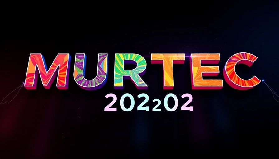 MURTEC 2025 conference banner with vibrant colors.