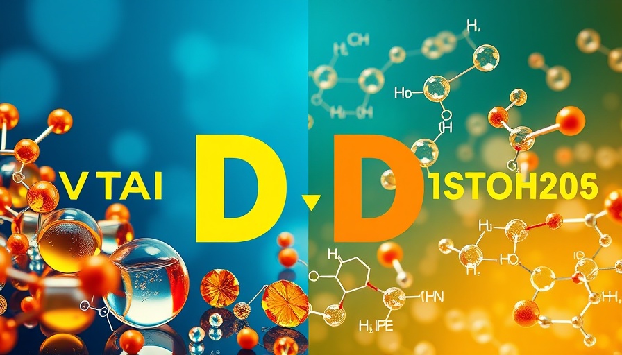 Vitamin D steroids concept illustration in minimal style.