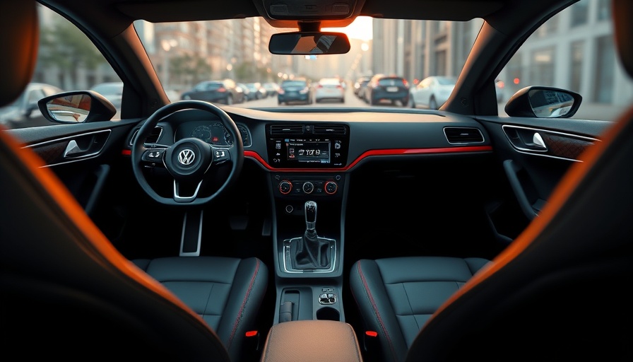 2025 VW GTI interior with manual transmission gear shift.