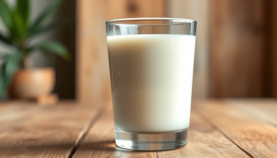 Lab-grown milk in glass highlighting health benefits.