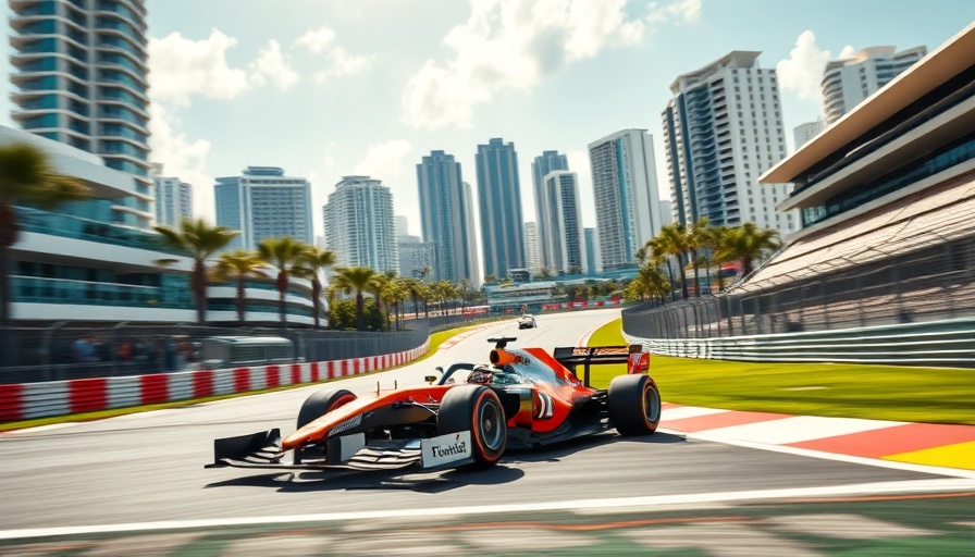 Kimi Antonelli F1 Miami Sprint Qualifying scene on the racetrack.