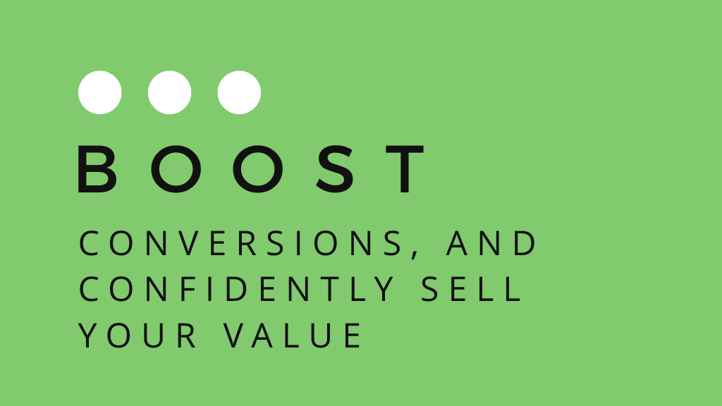 confidently sell your value
