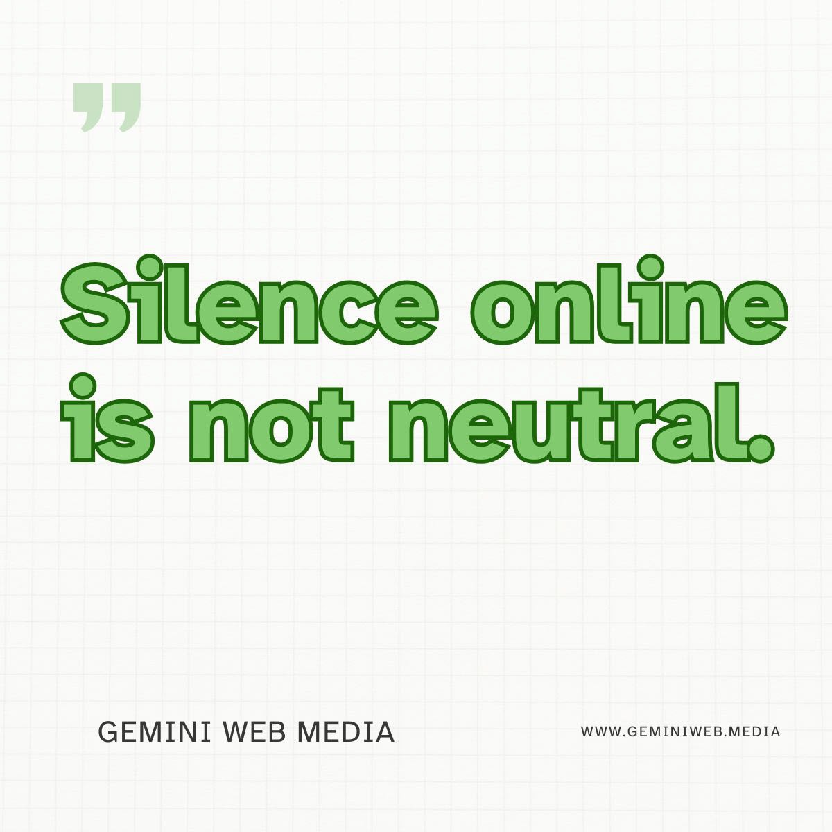 Silence online