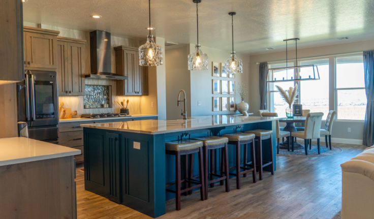 Rosana Model Bangerter Homes Interior Great Room