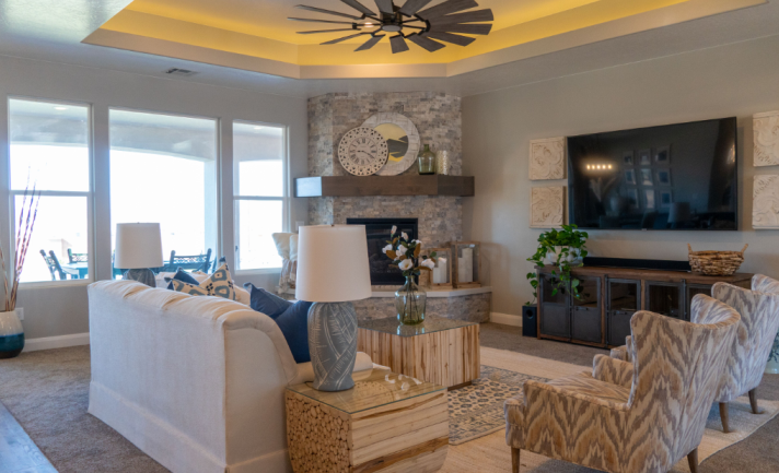 Rosana Model Bangerter Homes Interior Front Door