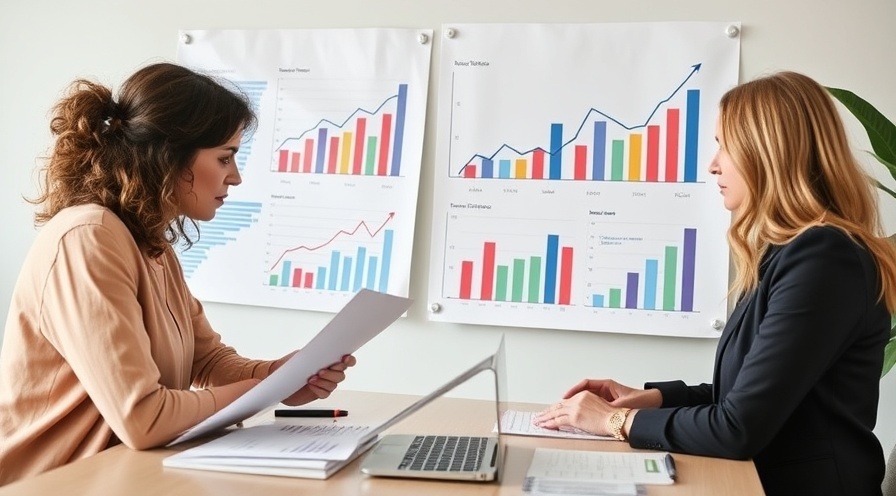 Women entrepreneurs analyzing business growth charts to overcome money blocks.