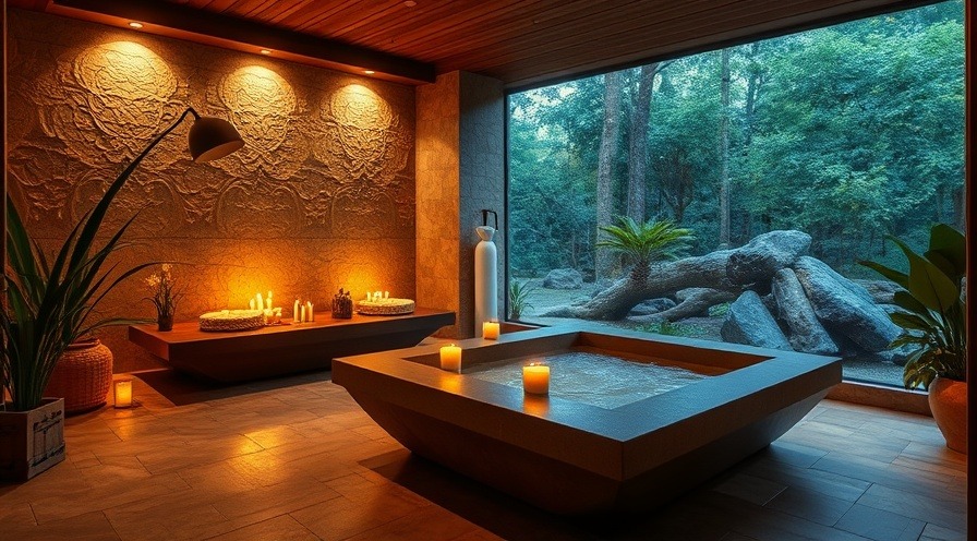 Relaxing beautiful spa setting with candles and soothing ambiance