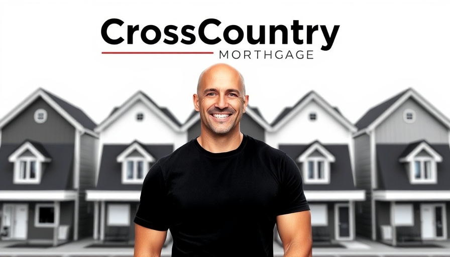 CrossCountry Mortgage logo with smiling man in front of houses, representing organic growth strategy.