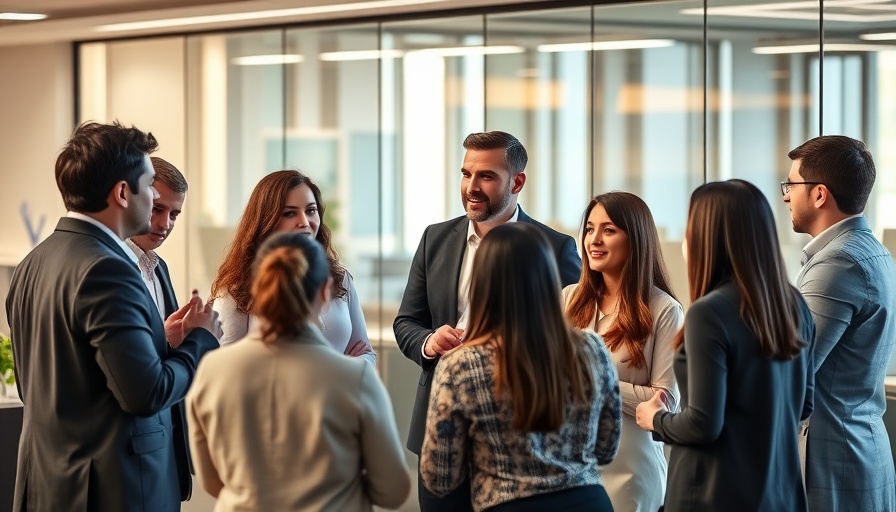 Professionals discussing effective communication strategies in real estate.
