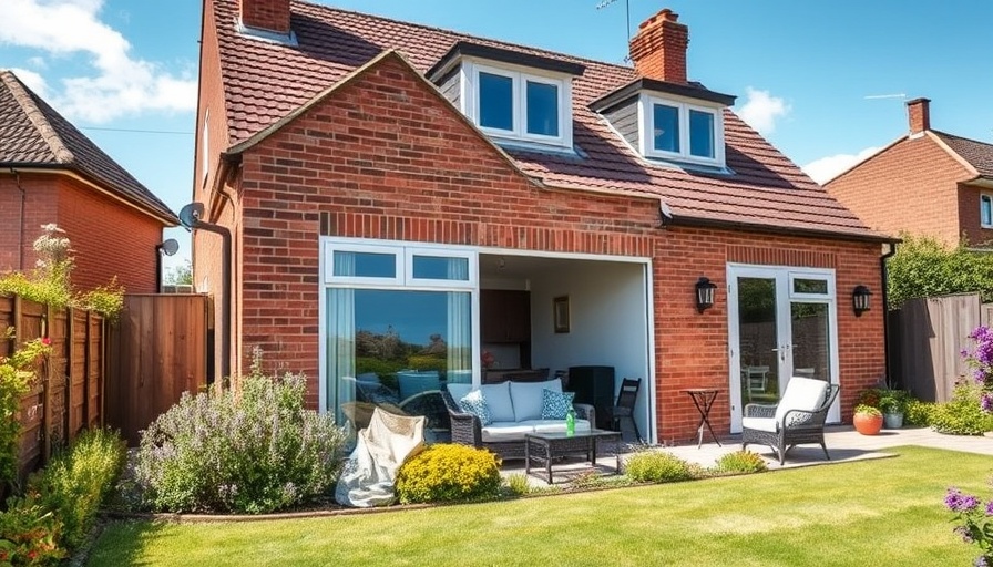 Charming mother-in-law suite extension enhances property value.