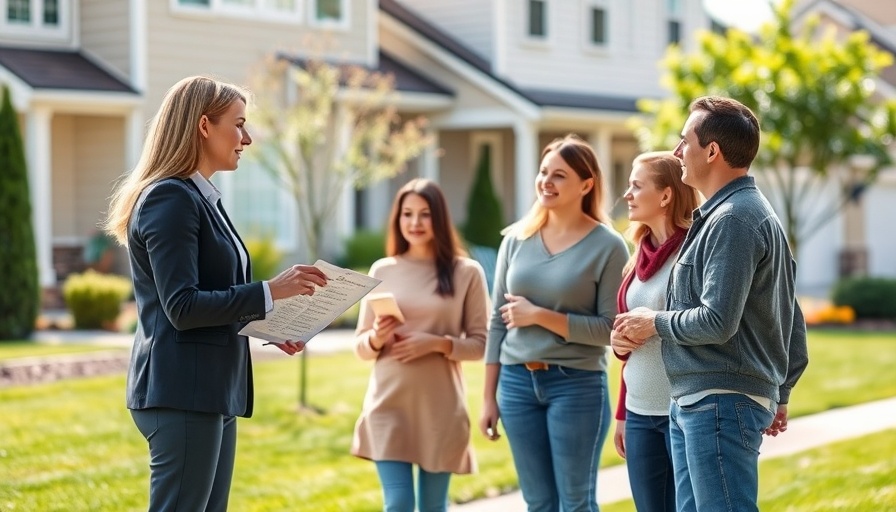 Real estate agent engaging with a family, today's buyer agent strategies.
