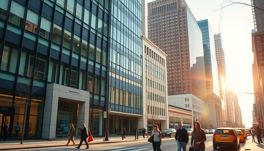 Fair Lending Settlement location at CFPB building, city scene.