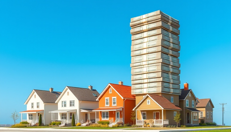 Homes with cash stack representing buying a house in cash.