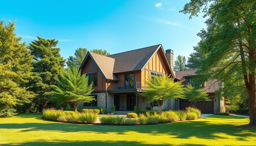 Modern house with lush yard highlighting types of home inspections
