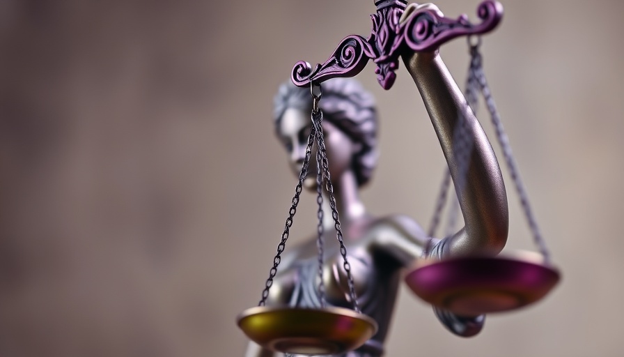 Statue of Lady Justice symbolizing fairness in the Compass Antitrust Case.
