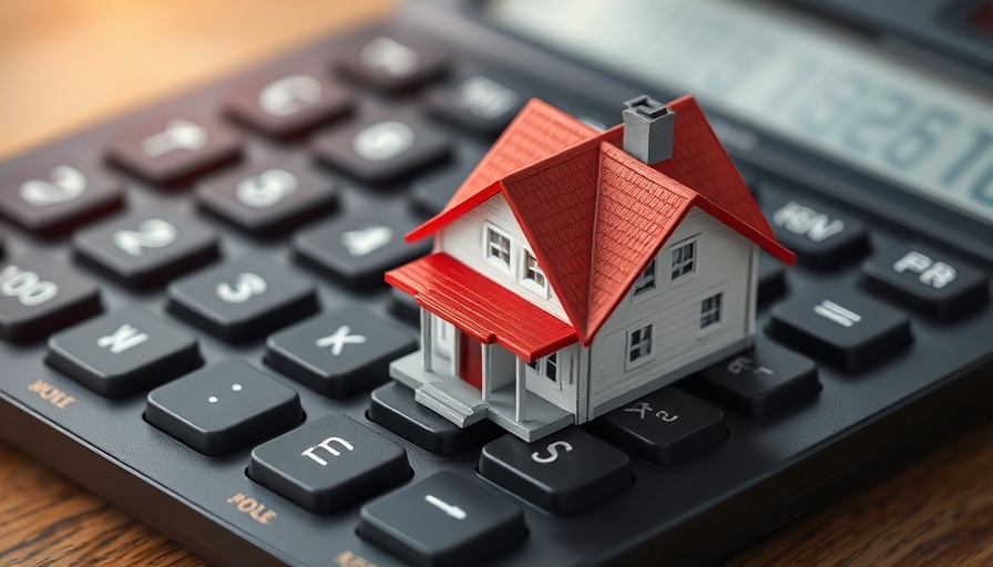 Miniature house on a calculator symbolizing bank statement loans for self-employed borrowers.