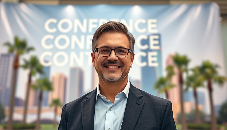 Conference announcement with speaker, highlighting apathy in real estate.