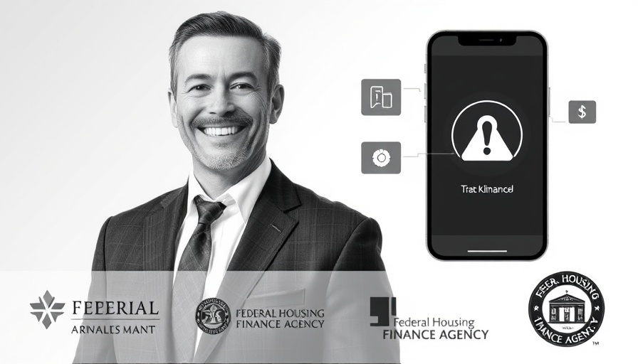 Monochrome composite with man, phone, and financial logos; VantageScore 4.0 acceptance by GSEs