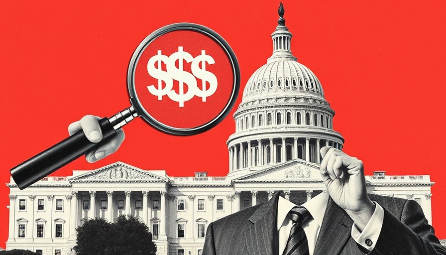 Trump federal workforce cuts concept illustration with Capitol.