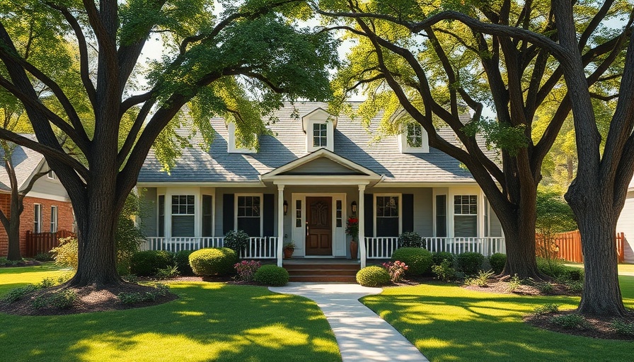 Charming suburban house and garden under sunlight; $90,000 salary house affordability.